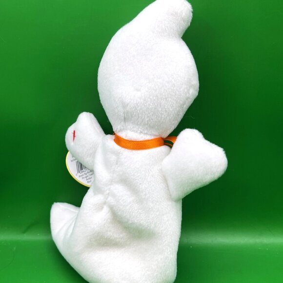TY Beanie Baby Spooky Ghost 1995 Halloween Beanbag Plush Stuffed Toy 4th Gen Tag - Picture 9 of 9
